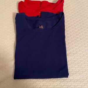 Belle Red and Blue Shirt Set